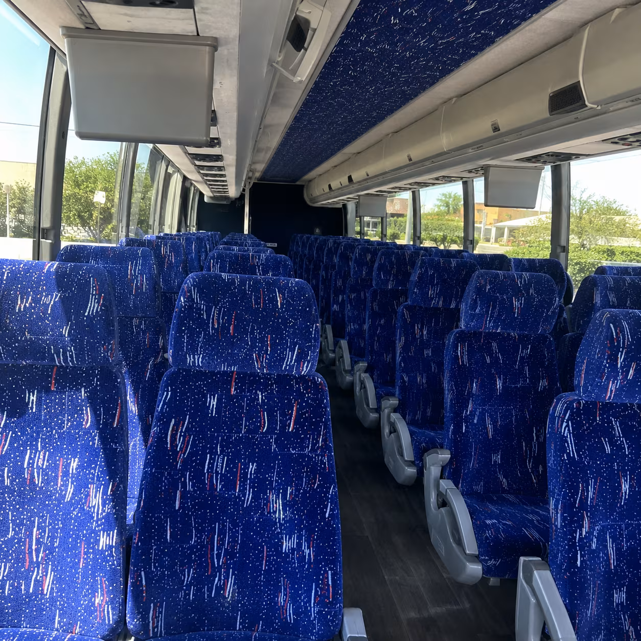 chattanooga 56 passenger charter bus inside