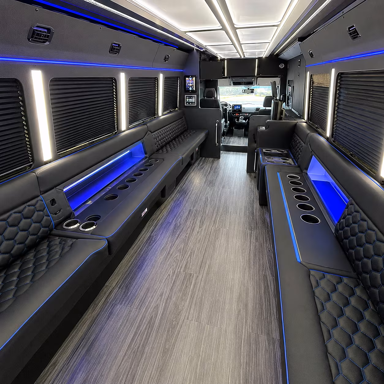 chattanooga party bus rental interior